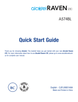 Alcatel A574BL TracFone Quick start guide