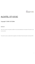 Alcatel OT-V212C User manual