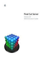 Apple Final Cut FINAL CUT SERVER User guide
