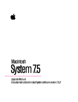Apple Mac OS 7.5.3 User manual