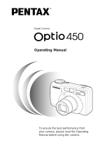 Pentax Optio 450 User manual