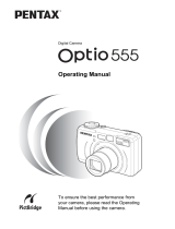 Pentax Optio 555 User manual