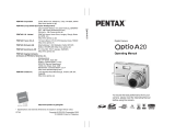 Pentax Optio A-20 User manual