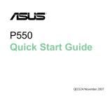 Asus P Series User P550 Quick start guide