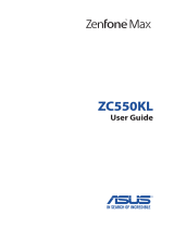 Asus ZenFone Max (ZC550KL) Owner's manual