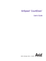 Avid AirSpeed CountDown User guide