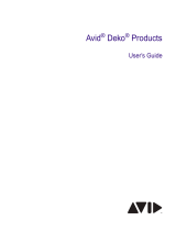 Avid Deko 5.3.1 User guide