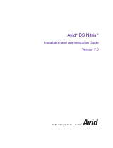 Avid DS DS Nitris 7.0 User guide