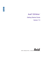 Avid DS Nitris 7.5 User manual