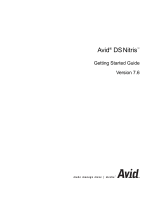 Avid DS Nitris 7.6 User manual