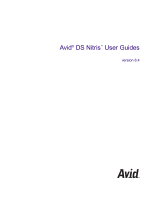 Avid DS Nitris 8.4 Operating instructions