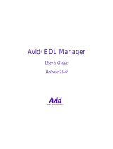 Avid EDL EDL Manager 10.0 User guide