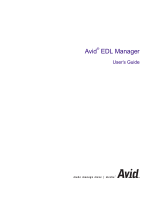 Avid EDL EDL Manager 21.x User guide