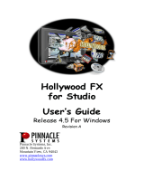 Avid Pinnacle Hollywood FX 4.5 User guide