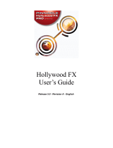 Avid Hollywood FX Pro 5.0 Owner's manual