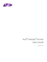 Avid Interplay Access 2.2 User guide