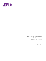 Avid Interplay Access 3.2 User guide