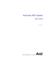 Avid Unity ISIS 1.0 Installation guide