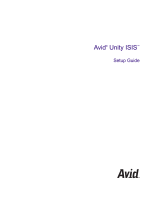 Avid Unity ISIS 1.1 Installation guide