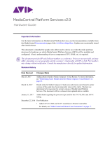 Avid MediaCentral MediaCentral Platform Services 2.9 User guide