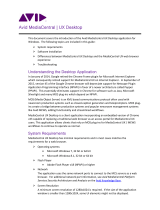 Avid MediaCentral UX Desktop Operating instructions