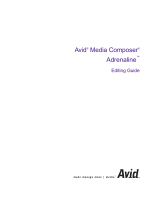 Avid Media Media Composer Adrenaline 1.0 User guide