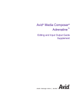 Avid Media Media Composer Adrenaline 1.0 User guide