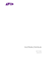 Avid Media Distribute 2.8 User manual