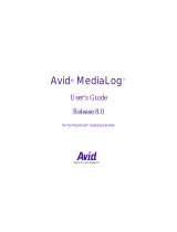 Avid MediaLog 8.0 Macintosh User guide