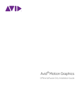 Avid Motion Motion Graphics 2.6 Installation guide