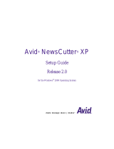 Avid NewsCutter XP 2.0 Windows 2000 Installation guide