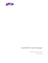 Avid NEXIS NEXIS Client Manager 18.9 User guide