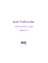 Avid ProEncode 1.0 User guide