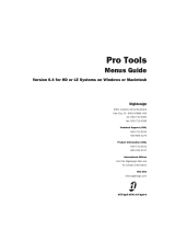 Avid Digidesign Pro Tools LE 6.4 User guide