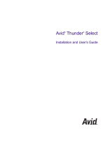 Avid Thunder Thunder Select User guide