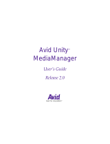 Avid Unity Unity MediaManager 2.0 User guide