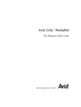 Avid Unity MediaNet 2.0 Installation guide