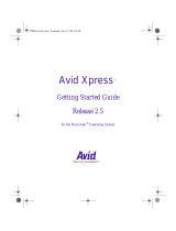Avid Xpress Xpress 2.5 Macintosh Quick start guide