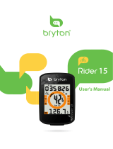 Bryton Rider User manual