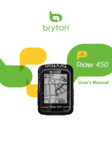 Bryton Rider 450 User manual