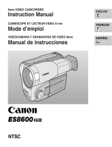 Canon ES8600 User manual