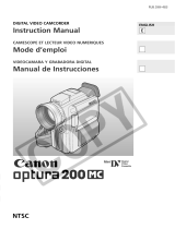 Canon Optura 200 MC User manual
