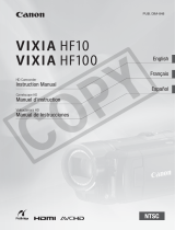 Canon VIXIA HF100 User manual