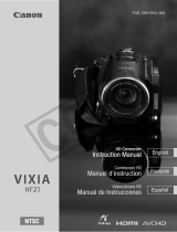 Canon Vixia HF21 User manual