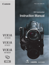 Canon Vixia HF-M301 User manual