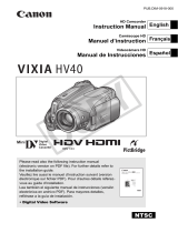 Canon Vixia HV-40 User manual