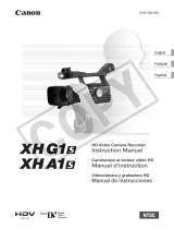 Canon XH G1S User manual