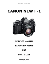 Canon F-1 New User manual