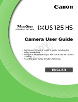 Canon 125 HS User manual