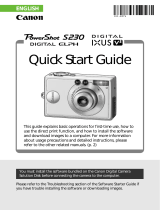 Canon PowerShot S230 Quick start guide